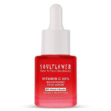 Deals and Offers on Beauty Care - Soulflower 20% Vitamin C Face Serum With Vitamin E, Kakadu Plum, Lemon For Glowing Skin, Reduces Dark Spots, Pigmentation & Dull Skin |30X* Vitamin C Booster Hydrate & Glow Formula | 20ml Deals, Discounts & Offers on Beauty Care - Soulflower 20% Vitamin C Face Serum With Vitamin E, Kakadu Plum, Lemon For Glowing Skin, Reduces Dark Spots, Pigmentation & Dull Skin |30X* Vitamin C Booster Hydrate & Glow Formula | 20ml