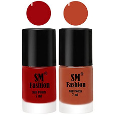 Deals and Offers on Beauty Care - SM FASHION Long Lasting Nail Polish | Nail Paint Combo 7 ml Each) - Set of 2 Light Red-Light Coral Deals, Discounts & Offers on Beauty Care - SM FASHION Long Lasting Nail Polish | Nail Paint Combo 7 ml Each) - Set of 2 Light Red-Light Coral