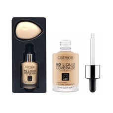 Deals, Discounts & Offers on Beauty Care - TopFinder 24h Invisible Waterproof Liquid Foundation With Blender For Face Makeup | Highlighter | High Coverage | Dark/Dry Skin Tone | HD Water Base Face Cream Natural Glow Beauty Cosmetics Makeup Kit