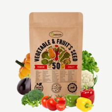 Deals, Discounts & Offers on Vegetables & Fruits - 50 Packet Vegetable & Fruits seeds Packet Perfect for Home Gardening Pots & Patio Seeds Planting in All Season. Organic & Hybrid Vegetable & Fruits seeds Combo Pack. Vegetable Seeds for Gardening & Planting. With E book