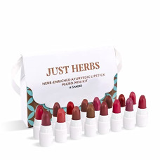 Deals, Discounts & Offers on Beauty Care - Just Herbs Ayurvedic Lipstick Micro-Mini Trial Kit 38gm (Pack of 16)