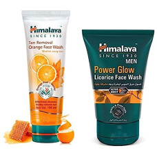 Deals, Discounts & Offers on Beauty Care - Himalaya MEN Power Glow Licorice Face Wash, 100ml & Himalaya Tan Removal Orange Face Wash, 100ml