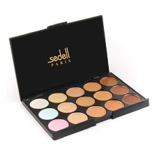 Deals, Discounts & Offers on Beauty Care - Sedell Professional 15 Colosr Cream Concealer Camouflage Foundation Makeup Palette Contour Face Contouring Kit-02, Multicolor, 2 g
