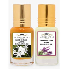 Deals, Discounts & Offers on Beauty Care - Menjewell Raat Ki Rani And Lavender Attar Combo For Men & Women (Pack Of 2) 5ml