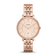 Deals, Discounts & Offers on Women - Fossil Jacqueline Analog Rose Gold Dial Women's Watch-ES3546