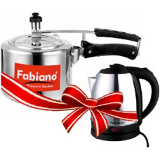 Deals, Discounts & Offers on Personal Care Appliances - Fabiano Electric Kettle 1.5L With 3L Pressure Cooker Combo Electric Kettle(1.5 L, Silver)