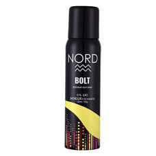 Deals and Offers on Beauty Care - NORD Deodorant Body Spray For Men - Bolt 120 ml (Pack of 1) Deals, Discounts & Offers on Beauty Care - NORD Deodorant Body Spray For Men - Bolt 120 ml (Pack of 1)