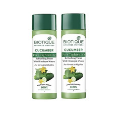 Deals, Discounts & Offers on Beauty Care - Biotique Bio Cucumber Pore Tightening Toner, 120ml (Pack of 2)