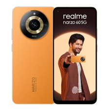 Deals, Discounts & Offers on Electronics - realme narzo 60 5G (Mars Orange,8GB+128GB) 90Hz Super AMOLED Display | Ultra Premium Vegan Leather Design | with 33W SUPERVOOC Charger