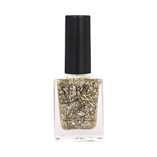Deals, Discounts & Offers on Beauty Care - SERY Color Flirt Nail Paint Glitter, High Glossy shine, Chip-Resistant, 6 days long lasting, Enriched with Avocado oil and Vitamin E, Gold Sheen, Gold Glitter, 10ML