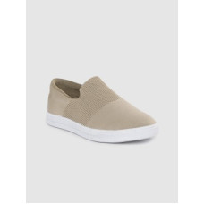 Deals, Discounts & Offers on Women - [Size 5] HRX by Hrithik Roshanby Hrithik Roshan Women Beige Woven Design Fly Slip-on Sneakers For Women(Beige)