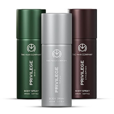 Deals, Discounts & Offers on Beauty Care - The Man Company Privilege Deodorant for Men, Hero, Champion & Titan | Long-Lasting Body Spray Gift Set Combo for Him | Deo
