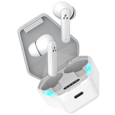 Deals and Offers on Headphones - Ambrane True Wireless Gaming in Ear Earbuds, 56ms Ultra-Low Latency, Lag-Free Audio, 18 Hours Long Playtime, Instant Pairing with Bluetooth V5.0, Boosted Bass, IPX4 (Dots Turbo, White) Deals, Discounts & Offers on Headphones - Ambrane True Wireless Gaming in Ear Earbuds, 56ms Ultra-Low Latency, Lag-Free Audio, 18 Hours Long Playtime, Instant Pairing with Bluetooth V5.0, Boosted Bass, IPX4 (Dots Turbo, White)