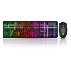 Deals and Offers on Computers & Peripherals - Ant Esports KM1600, Wired Backlit Rainbow LED Keyboard & 3200 DPI Gaming Mouse Deals, Discounts & Offers on Computers & Peripherals - Ant Esports KM1600, Wired Backlit Rainbow LED Keyboard & 3200 DPI Gaming Mouse