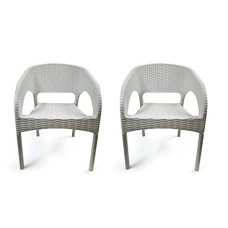 Deals and Offers on Furniture - Cello Kraze Plastic Chair Set - Pack of 2 , White Deals, Discounts & Offers on Furniture - Cello Kraze Plastic Chair Set - Pack of 2 , White