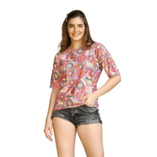 Deals, Discounts & Offers on Laptops - GRECIILOOKS Women Tie-Dye Graphic Printed Cotton Blended Summer Tops| Casual Tops