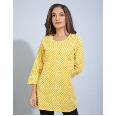 Deals, Discounts & Offers on Laptops - [Sizes XXL, 3XL] AMRUT VARSHA CREATIONCasual Regular Sleeves Striped Women Yellow Top
