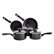 Deals, Discounts & Offers on Cookware - Amazon Basics Non-Stick 5-Piece Cookware Set (Induction and Gas Compatible)