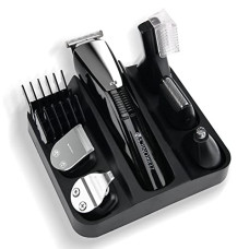 Deals, Discounts & Offers on Health & Personal Care - Zebronics ZEB-HT106 6 in 1 Grooming kit with Cordless/Cord use Trimmer, Styling tools 90mins backup, fast charge, IPX6, 2 speed modes, Rounded tip blade, 4 guide combs, Washable add-ons & ABS, Black