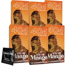 Deals, Discounts & Offers on Sexual Welness - Bold Care 404 Super Ultra Thin Mango Flavored Condoms For Men Condom(Set of 6, 60 Sheets)