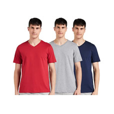 Deals, Discounts & Offers on Men - Amazon Brand - Symbol Men Regular V-Neck T-Shirt, Pack of 3