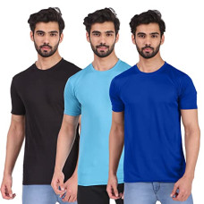 Deals, Discounts & Offers on Men - [Sizes M, L, XL] London Hills Solid Men Round Neck Multicolor T-Shirt (Pack of 3)