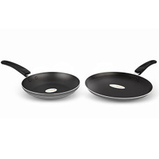 Deals, Discounts & Offers on Cookware - Greenchef Duo Pack ( Grey ) Cookware Set, Fry Pan and Flat Tawa