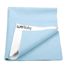 Deals, Discounts & Offers on Baby Care - LuvBaby Extra Absorbent Dry Sheet/Bed Protector - Blue, 0m+ - Small 50 x 70cm