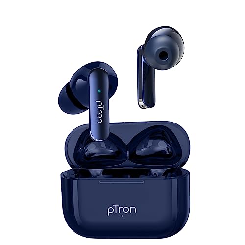 pTron Bassbuds Duo in Ear Earbuds with 32Hrs Total Playtime