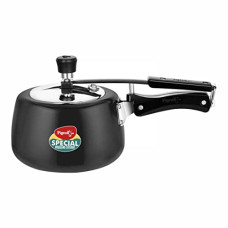 Deals, Discounts & Offers on Cookware - Pigeon by Stovekraft Hard Anodised Pressure Cooker 3 Litre (14547) Induction Base, Inner Lid, Black, Aluminium