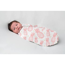 Deals, Discounts & Offers on Baby Care - Kiddery Swaddle Wraps | Pineapple Print | 100% Muslin Cotton | Breathable | Soft | Nursing Cover | Stroller Cover | Newborn | Extra Large Size | Edition Girls