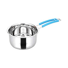 Deals, Discounts & Offers on Cookware - Sorabh 18SSPS 3 Lid Stainless Steel 18G Sauce Pan Spartan (SS) Plain with Lid Dia-20cm