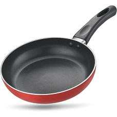 Deals, Discounts & Offers on Cookware - Kuber Industries Nonstick Skillet Frying Pan Egg Pan Omelet Pan, Nonstick Cookware Granite Coating (Black), Standard