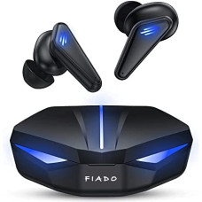 Deals, Discounts & Offers on Headphones - Fiado K55 Alien Gaming Tws Bluetooth Truly Wireless In Ear Earbuds With Mic Noise Reduction 65Ms Low Latency (Black)