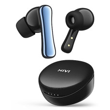 Deals, Discounts & Offers on Headphones - Mivi DuoPods A850 [Just Launched] TWS with HDCalls Technology, 13mm Rich Bass Drivers,50Hrs Playtime,Low Latency, Type C Fast Charging,Clear Audio Quality with AI-ENC,Made in India Earbuds-GalaxyBlack