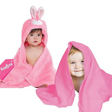 Deals, Discounts & Offers on Baby Care - My Newborn Designer Baby Blanket (Pink, 2 Pcs) | Hooded Sleeping Blanket | Boy Girl New Born Wrapper | Printed Infant Wrappers | Multi-Purpose Blanket | 0-12 Months | All Season Blanket | Best Gift