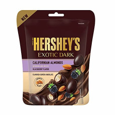 Deals, Discounts & Offers on  - Hershey's Exotic Dark Chocolate- Californian Almond Sprinkled with BlackBerry Flavor 90g ( Pack of 4)