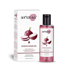 Deals, Discounts & Offers on Beauty Care - Skinatura Onion Hair Oil For Men & Women | Treats Hair Fall | Long Strong Lustrous & Healthy Hairs (110Ml) (1)