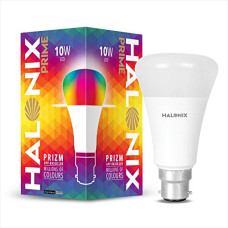 Deals, Discounts & Offers on  - Halonix Prime Bluetooth Base B22D 10 Watt smart led bulb (16 Million Colors + Warm White/Neutral White/White)