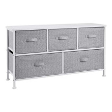 Deals, Discounts & Offers on  - AmazonBasics Extra Wide Fabric 5-Drawer Storage Organizer Unit