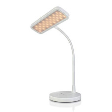Deals, Discounts & Offers on  - SYSKA Porta-Glow 7.5W Emergency Rechargeable 3 Stage Dimming And Color Changing LED Study/ Desk/Table Lamp- (Cool Day Light/Warm White/Neutral White, Plastic, Pack of 1)