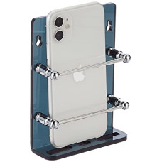 Deals, Discounts & Offers on Accessories - Amazon Brand - Solimo Premium Acrylic Glass Wall-Mount Mobile Stand with Charging Holder, AC Remote Holder, TV Remote Stand - (427 Smoke, 1 Pc)