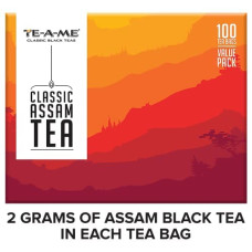 Deals, Discounts & Offers on  - TE-A-ME Classic Assam Tea, 100 Tea Bags | 2 Grams of Premium Black Assam Tea in Each Tea Bag | Classic Assam Tea Bags 100 pcs