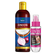 Deals, Discounts & Offers on Beauty Care - Parachute Advansed Onion Hair Oil, Hair Growth Oil, Reduces hairfall, 200ml & Livon Hair Serum