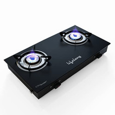 Deals, Discounts & Offers on  - Lifelong LLGS10 Glass Top, 2 Burner Manual Glass Gas Stove, Black (ISI Certified)