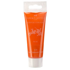 Deals, Discounts & Offers on  - Faber-Castell Acrylic 40 ml Tube - Dark Cadmium Orange 115