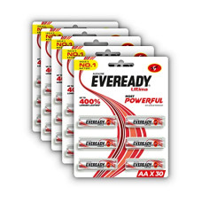 Deals, Discounts & Offers on Electronics - Eveready Ultima AA Alkaline Battery, Pack of 30