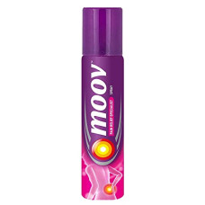Deals, Discounts & Offers on  - Moov Fast Pain Relief Spray - 80g | Suitable for Back Pain, Muscle Pain, Joint Pain, Knee Pain | 100% Ayurvedic Formula | Suitable
