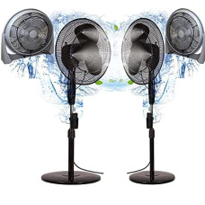 Deals, Discounts & Offers on Gardening Tools - DIY Crafts Fan Water Misting Cooling System Kit Summer Sprinkler Nozzle (3 Pcs Misting Kit, Included Pipe + Faucet Connector + Accessory)