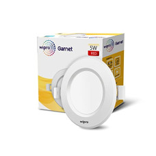 Deals, Discounts & Offers on  - wipro Garnet 5-Watts Round LED Downlight-Aluminium